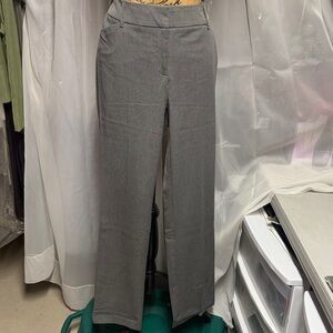 White House Black Market Gray Straight Leg Pants